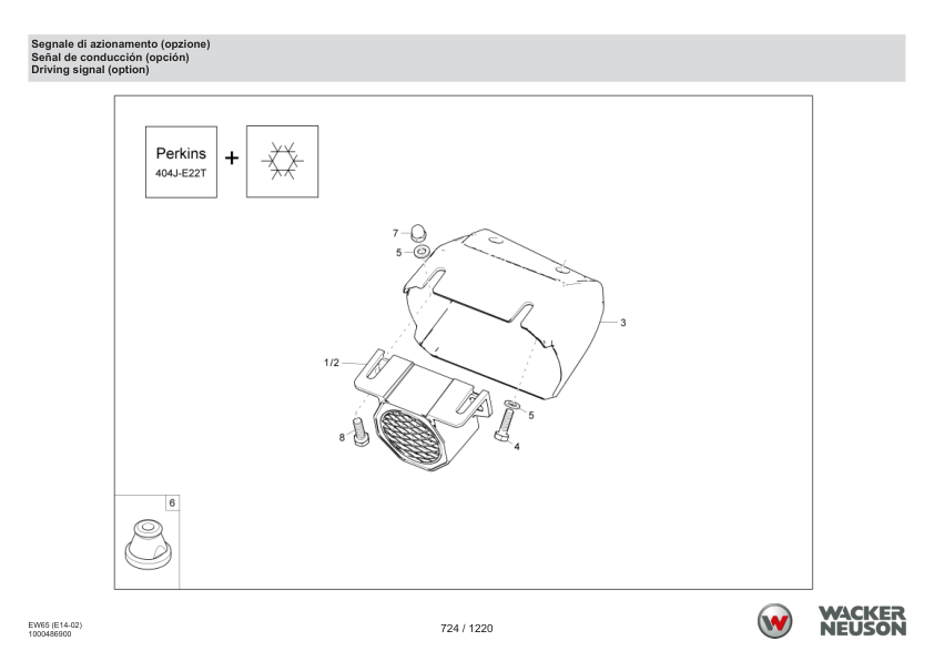 Wacker Neuson EW65 Excavator Parts Catalog SN from WNCE1402LPAL00161 v3.2 - Image 24