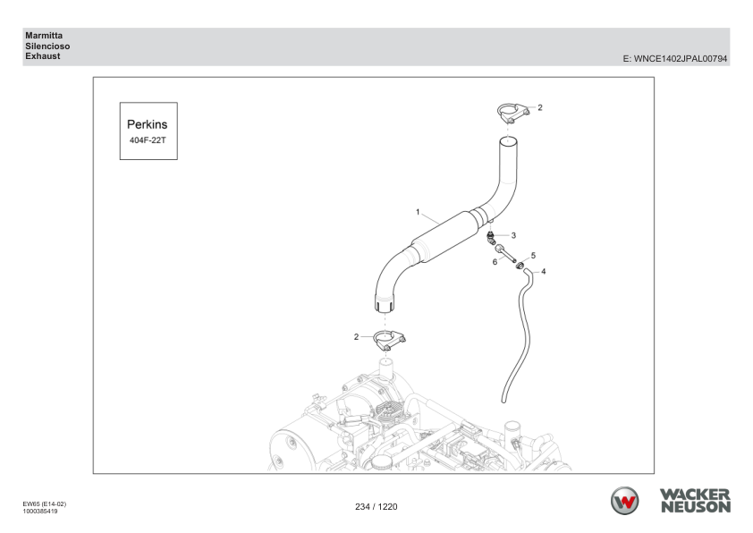 Wacker Neuson EW65 Excavator Parts Catalog SN from WNCE1402LPAL00161 v3.2 - Image 17