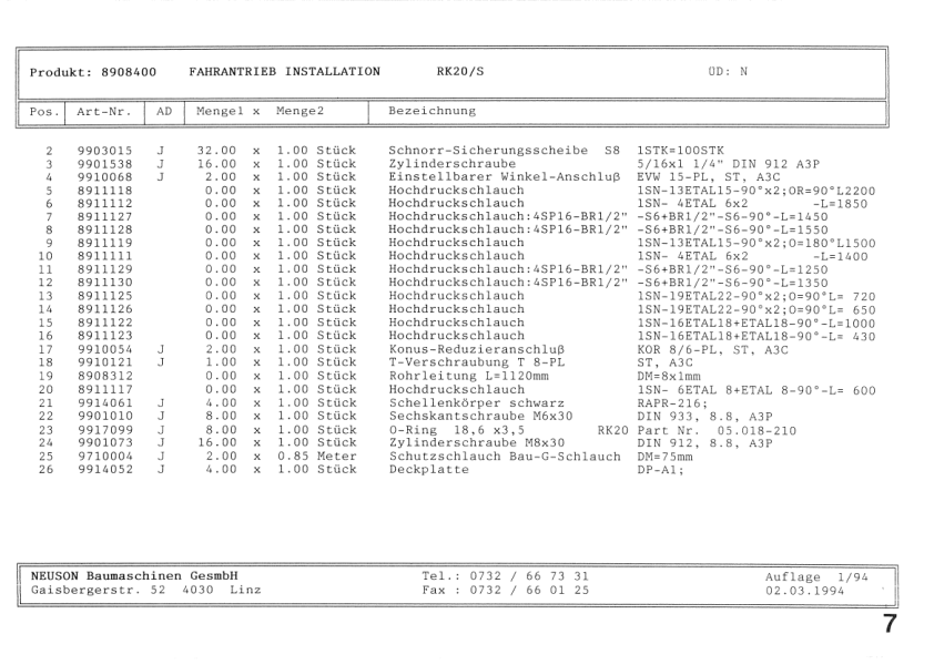 Wacker Neuson RK20S Dumper Parts Catalog - Image 11