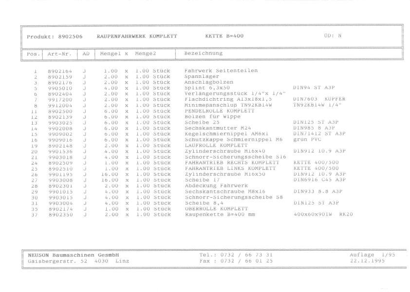 Wacker Neuson RK20S Dumper Parts Catalog - Image 7