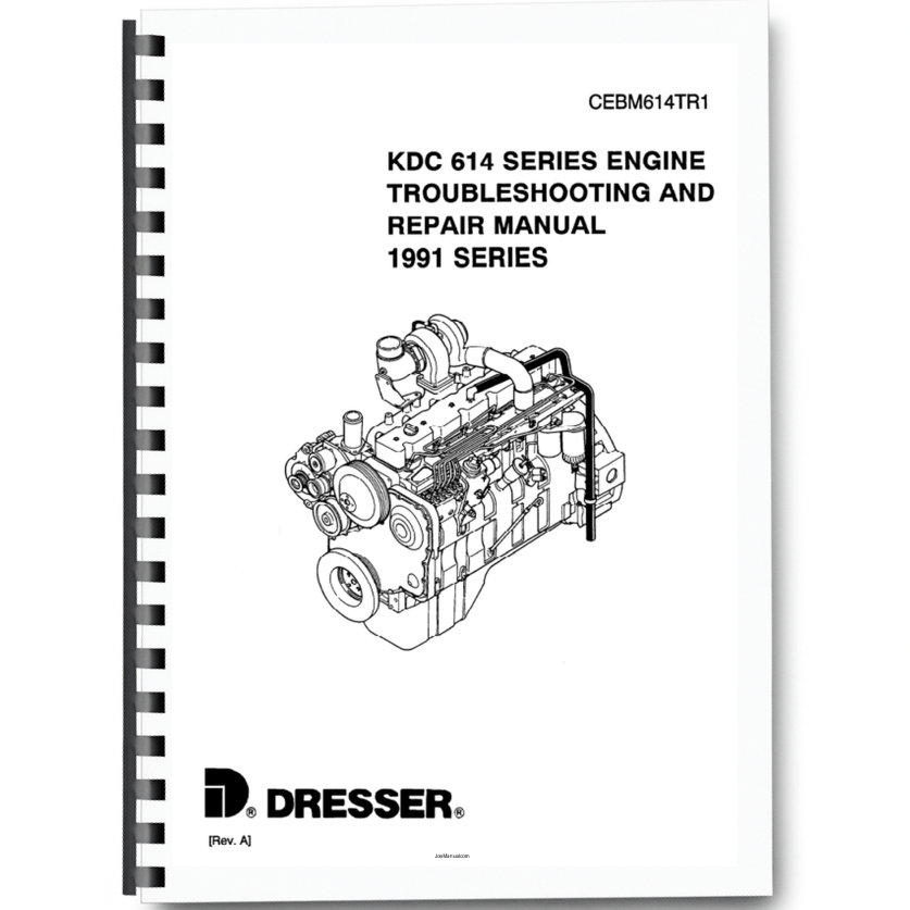 Komatsu KDC 614 Series Diesel Repair Manual 1991 Series CEBM614TR1 Printed Book