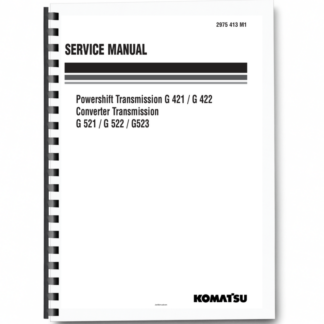 Komatsu G421 G422 Powershift Transsmision Workshop Manual Printed Book