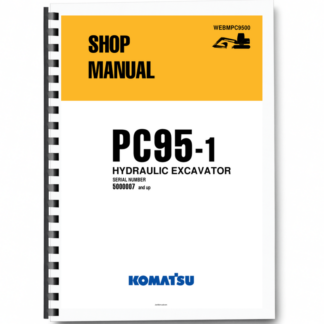 Komatsu PC95-1 Excavator Workshop Manual SN 5000007 and UP Printed Book