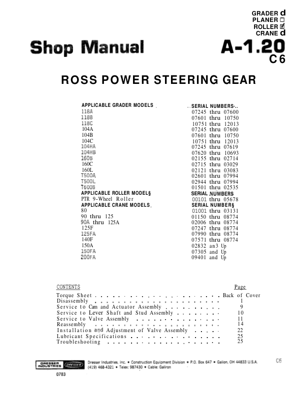 Komatsu 150A FA Crane Workshop Manual SN 09695-10827 - Image 7