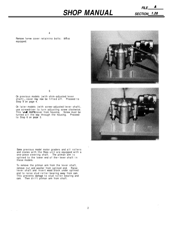 Komatsu 150A FA Crane Workshop Manual SN 09695-10827 - Image 10