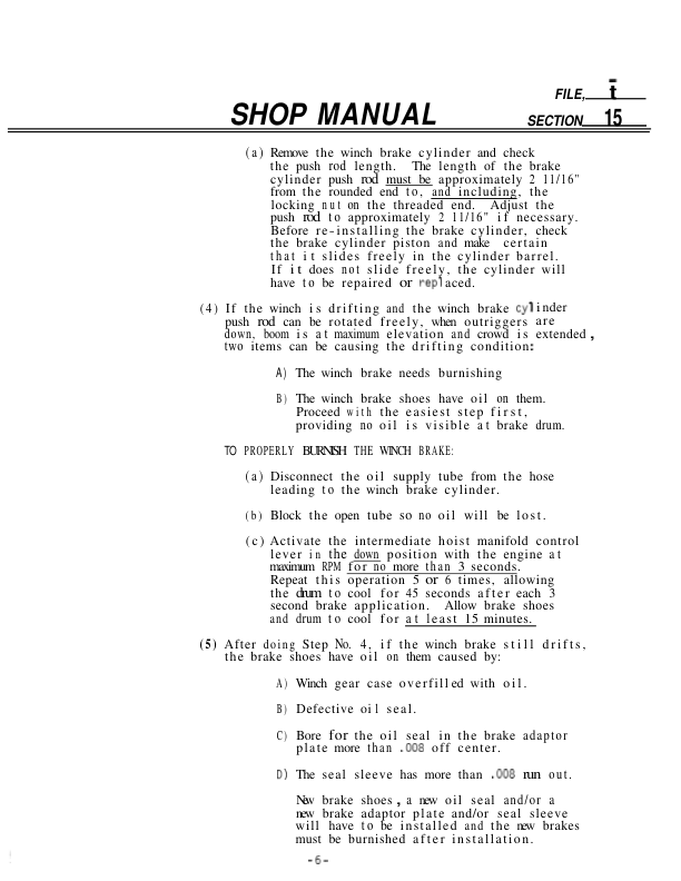 Komatsu 150A FA Crane Workshop Manual SN 09695-10827 - Image 16