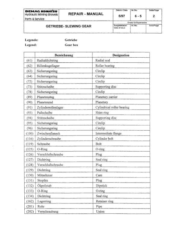 Komatsu ALL Mining Shovel Excavator Repair Manual - Image 13