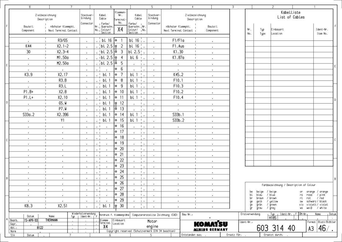 Komatsu H185S Mining Shovel Excavator Electrical and Hydraulic Diagrams SN 06108 and UP - Image 7