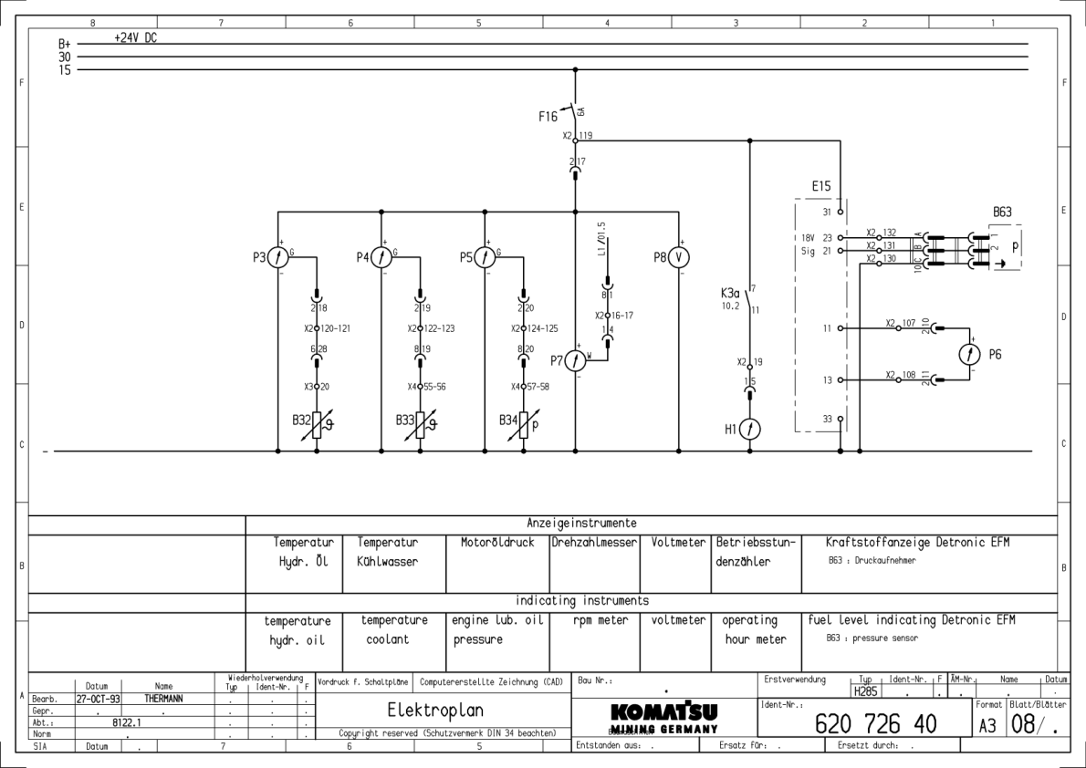 Komatsu H285S Mining Shovel Excavator Electrical Diagrams SN 78111 and UP - Image 3
