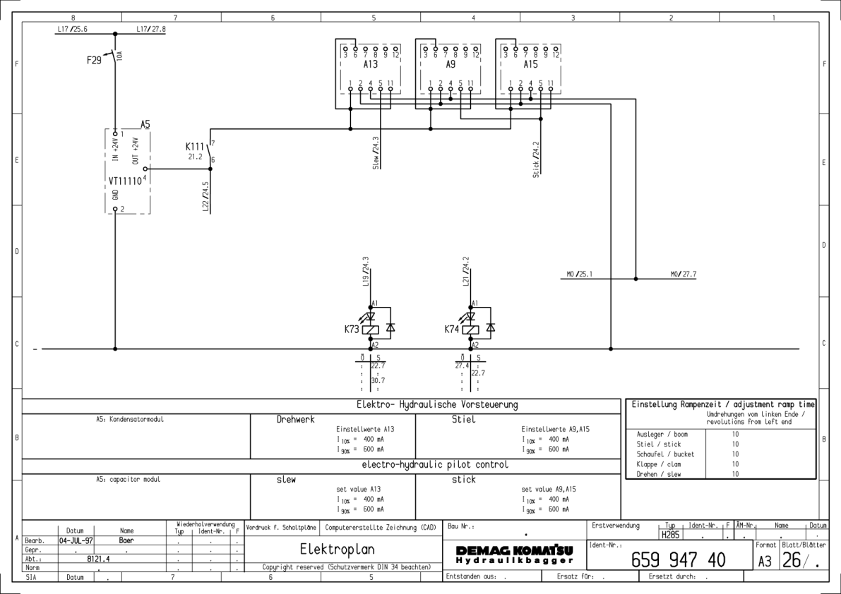 Komatsu H285S Mining Shovel Excavator Electrical and Hydraulic Diagrams SN 78135 and UP - Image 6