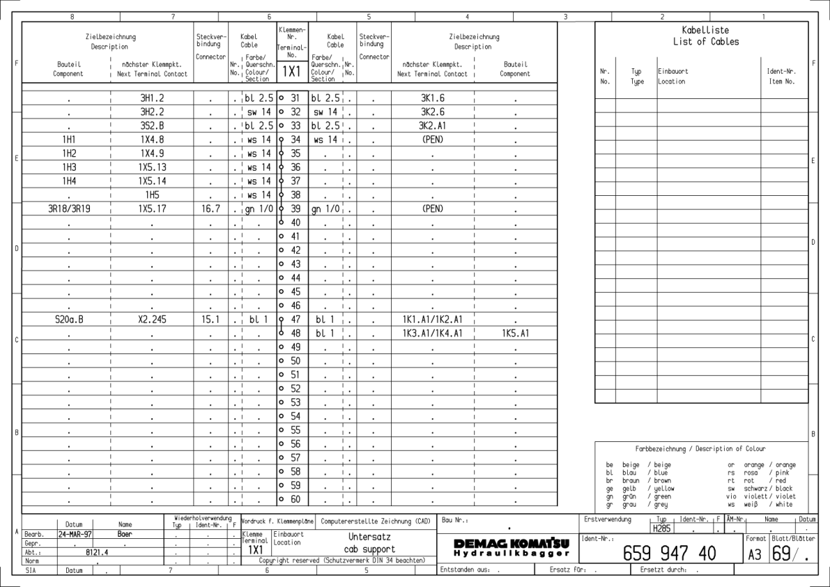 Komatsu H285S Mining Shovel Excavator Electrical and Hydraulic Diagrams SN 78135 and UP - Image 5