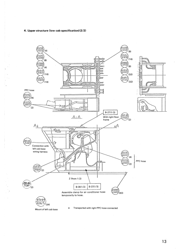 Komatsu PC1600-1 Mining Shovel Excavator Field Assembly Manual SN 10001 and UP - Image 15