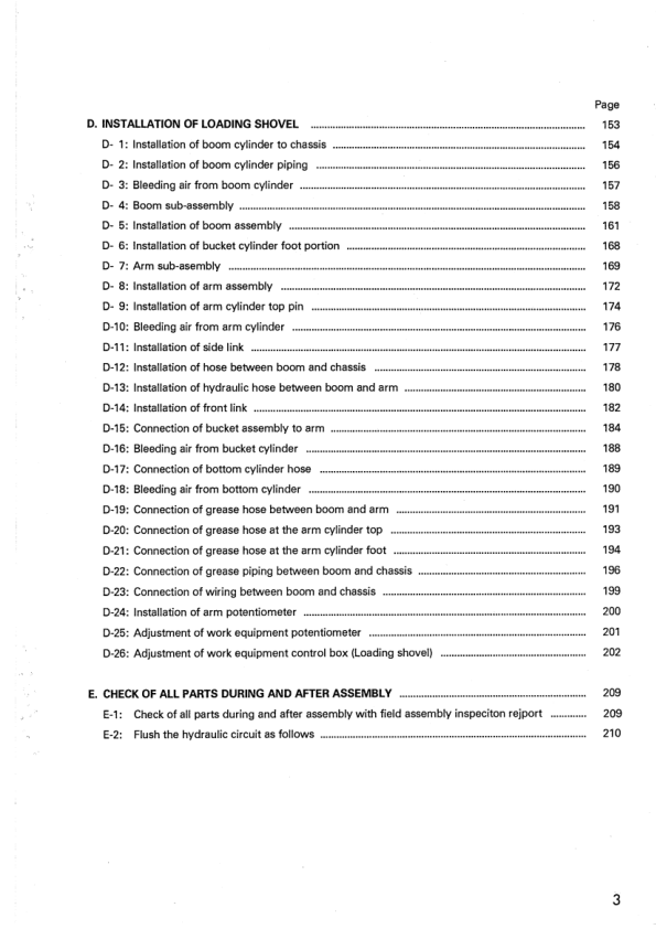 Komatsu PC1600-1 Mining Shovel Excavator Field Assembly Manual SN 10001 and UP - Image 8