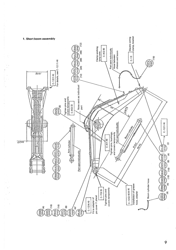 Komatsu PC1600-1 Mining Shovel Excavator Field Assembly Manual SN 10001 and UP - Image 3