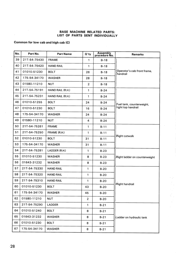 Komatsu PC1600-1 Mining Shovel Excavator Field Assembly Manual SN 10001 and UP - Image 19