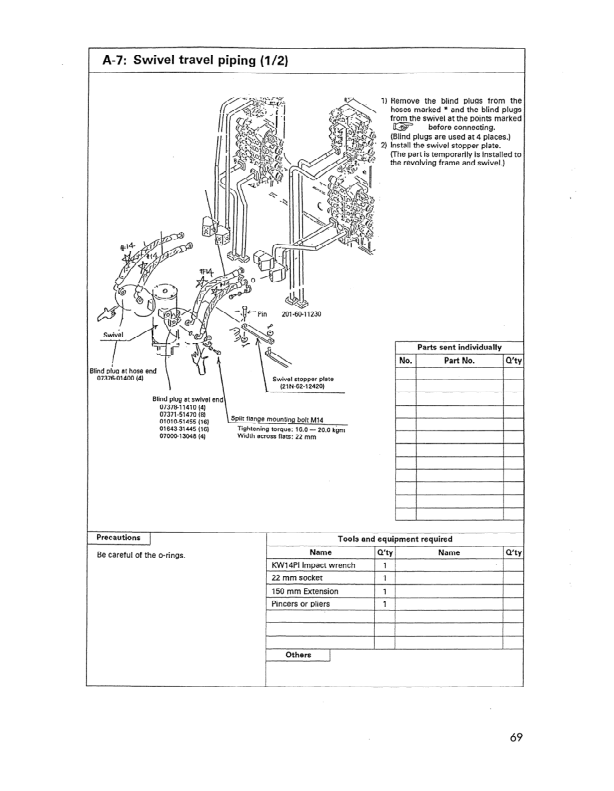 Komatsu PC1800-6 Mining Shovel Excavator Field Assembly Manual SN 10001 and UP - Image 19