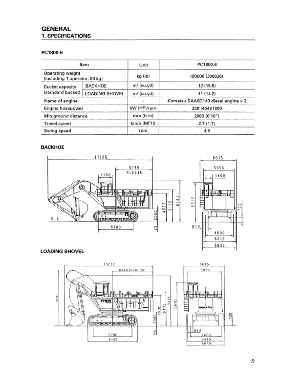 Komatsu PC1800-6 Mining Shovel Excavator Field Assembly Manual SN 10001 and UP - Image 9