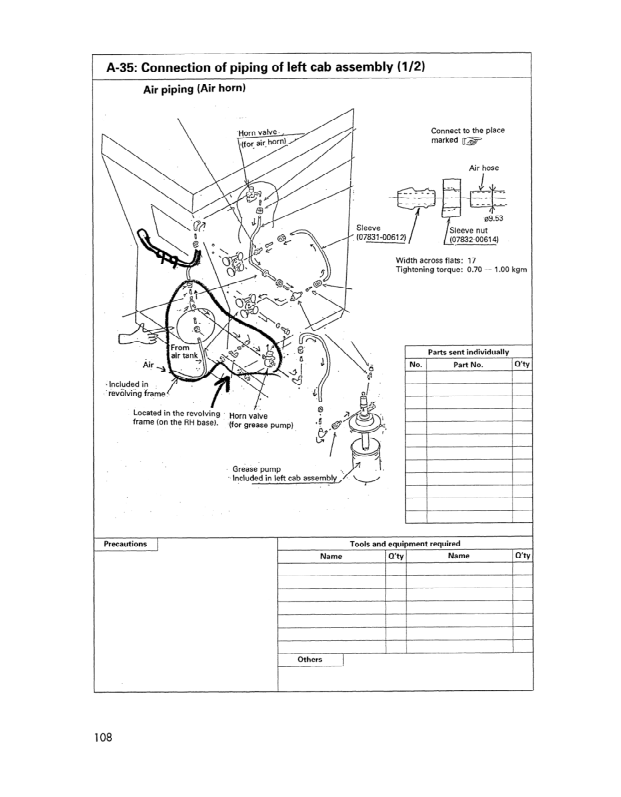 Komatsu PC1800-6 Mining Shovel Excavator Field Assembly Manual SN 10001 and UP - Image 14