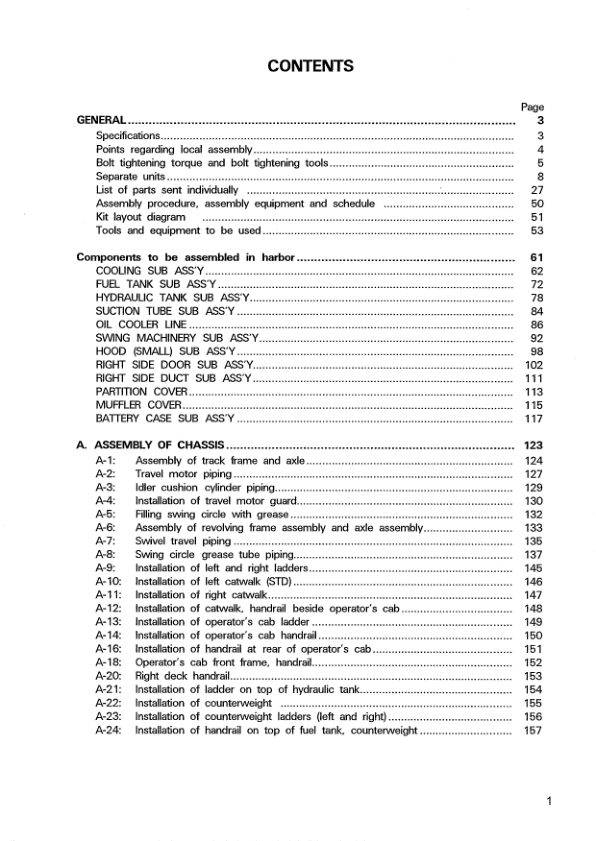 Komatsu PC1800-6 Mining Shovel Excavator Field Assembly Manual SN 10011 11002 and UP - Image 6