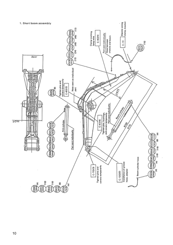 Komatsu PC1800-6 Mining Shovel Excavator Field Assembly Manual SN 10011 11002 and UP - Image 4
