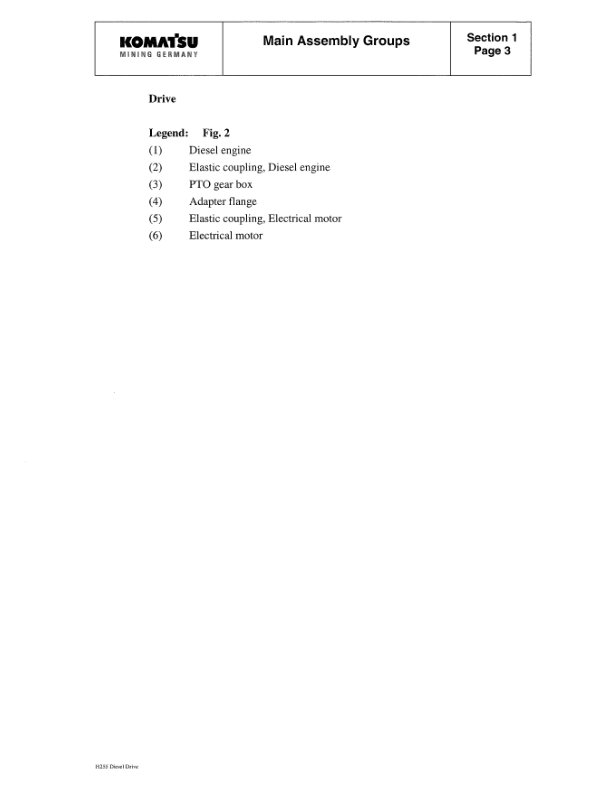Komatsu PC3000-1 Mining Shovel Excavator Workshop Manual SN 6171 and UP - Image 4