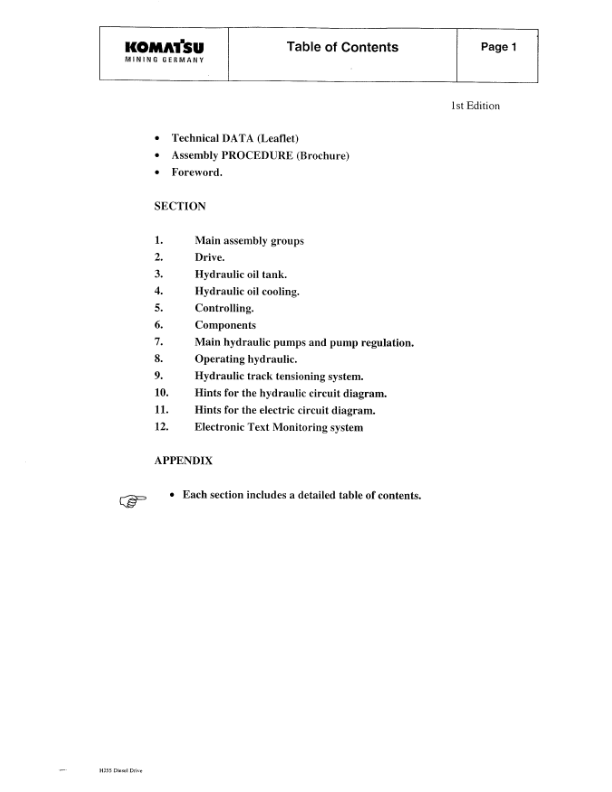 Komatsu PC3000-1 Mining Shovel Excavator Workshop Manual SN 6171 and UP - Image 10