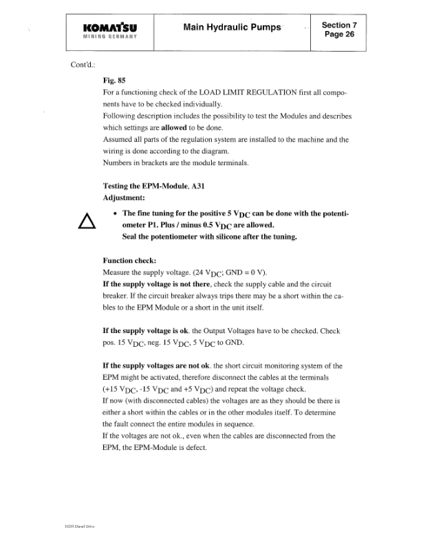 Komatsu PC3000-1 Mining Shovel Excavator Workshop Manual SN 6171 and UP - Image 16