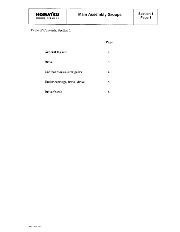 Komatsu PC3000-1 Mining Shovel Excavator Workshop Manual SN 6171 and UP - Image 11