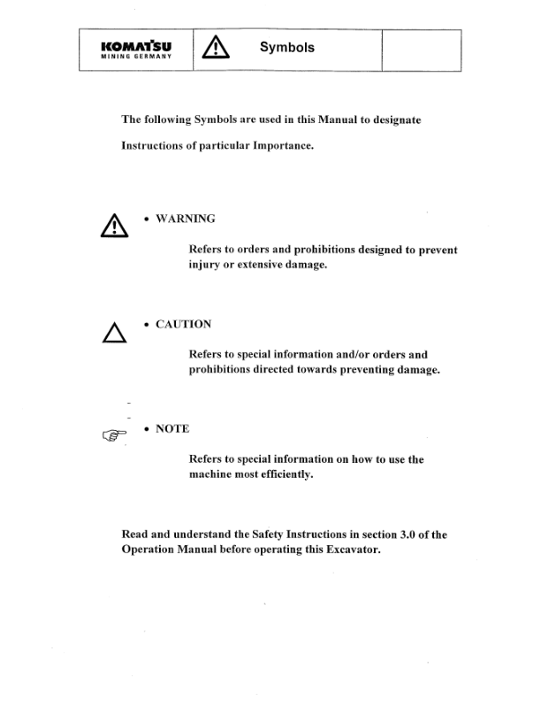Komatsu PC3000-1 Mining Shovel Excavator Workshop Manual SN 6171 and UP - Image 7