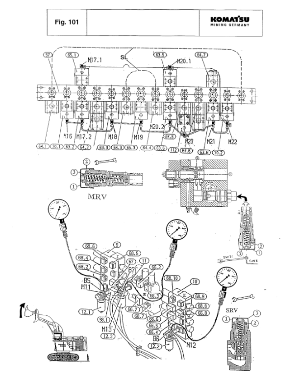 Komatsu PC3000-1 Mining Shovel Excavator Workshop Manual SN 6171 and UP - Image 17