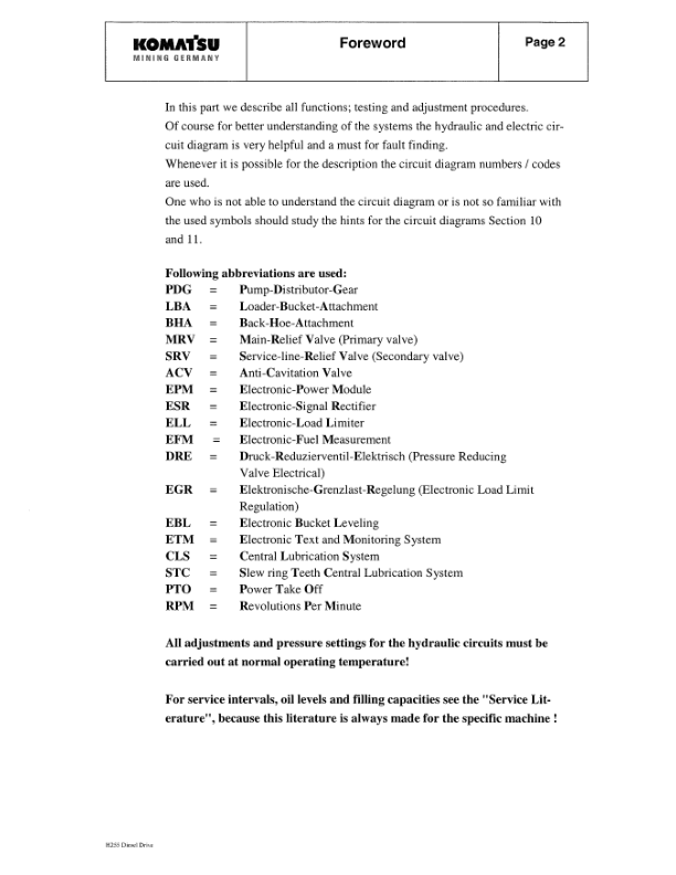 Komatsu PC3000-1 Mining Shovel Excavator Workshop Manual SN 6174 and UP - Image 9