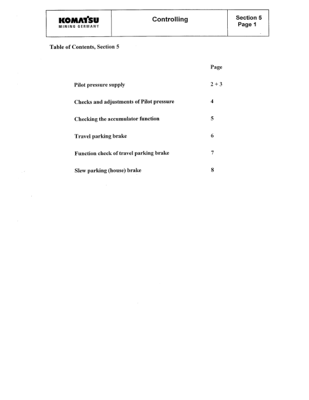 Komatsu PC3000-1 Mining Shovel Excavator Workshop Manual SN 6182 and UP - Image 20