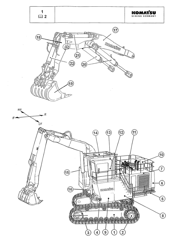 Komatsu PC3000-1 Mining Shovel Excavator Workshop Manual SN 6182 and UP - Image 4