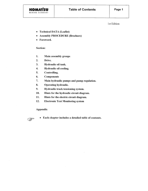 Komatsu PC3000-1 Mining Shovel Excavator Workshop Manual SN 6182 and UP - Image 8