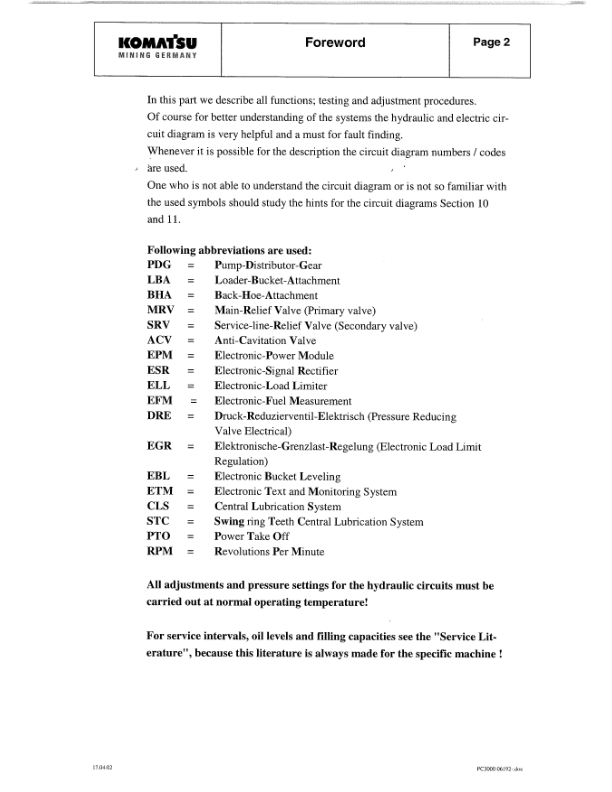 Komatsu PC3000-1 Mining Shovel Excavator Workshop Manual SN 6194 and UP - Image 8