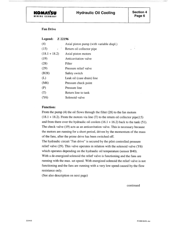 Komatsu PC3000-1 Mining Shovel Excavator Workshop Manual SN 6194 and UP - Image 22