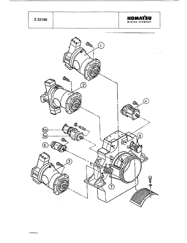 Komatsu PC3000-1 Mining Shovel Excavator Workshop Manual SN 6199 and UP - Image 19