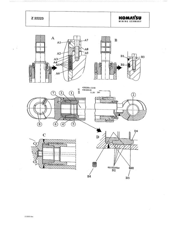 Komatsu PC3000-1 Mining Shovel Excavator Workshop Manual SN 6199 and UP - Image 12