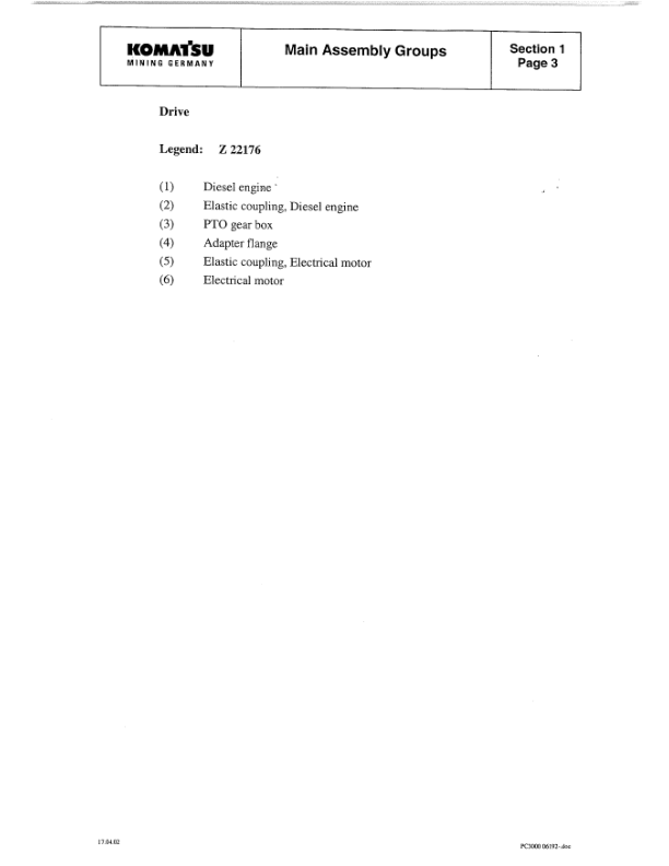 Komatsu PC3000-1 Mining Shovel Excavator Workshop Manual SN 6199 and UP - Image 5