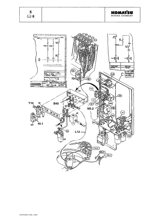 Komatsu PC3000-1E Mining Shovel Excavator Service Manual SN 06220 and UP - Image 9