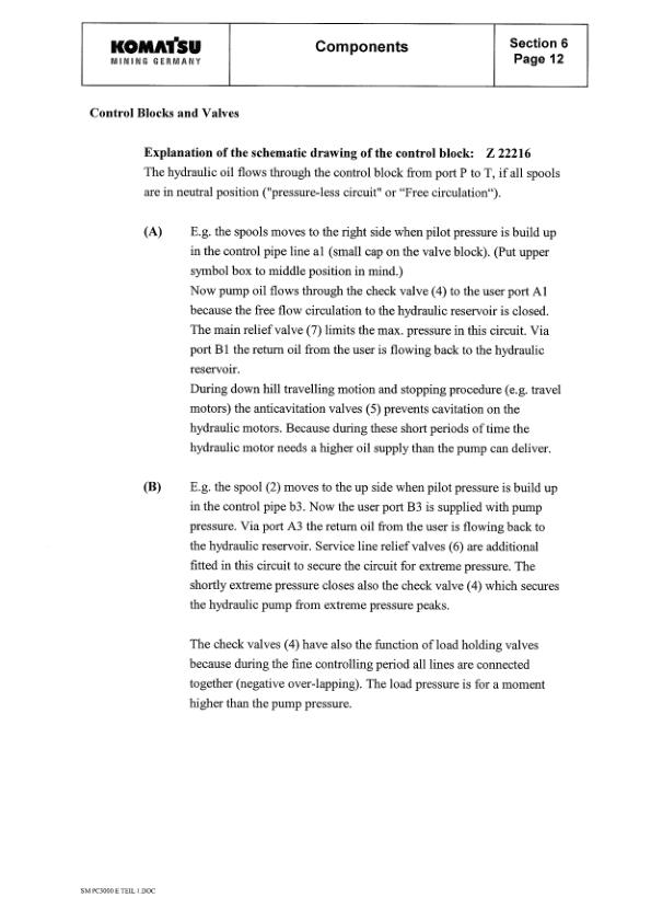 Komatsu PC3000-1E Mining Shovel Excavator Service Manual SN 06220 and UP - Image 10