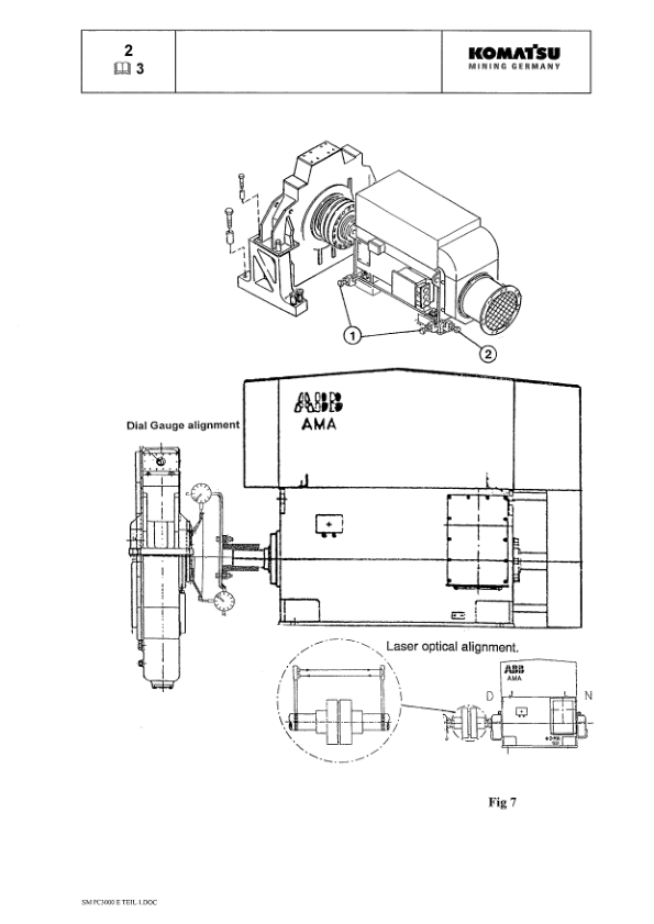 Komatsu PC3000-1E Mining Shovel Excavator Service Manual SN 06220 and UP - Image 8