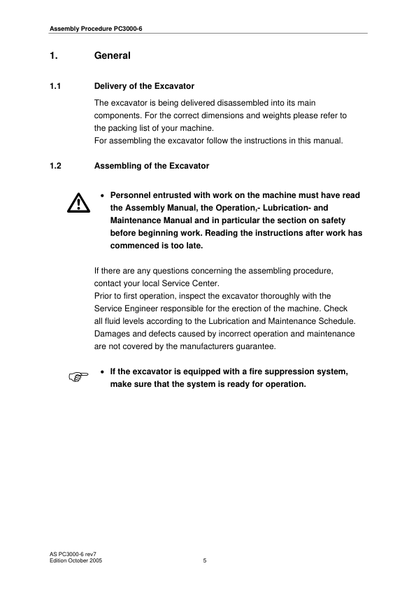 Komatsu PC3000-6 Mining Shovel Excavator Field Assembly Manual - Image 10