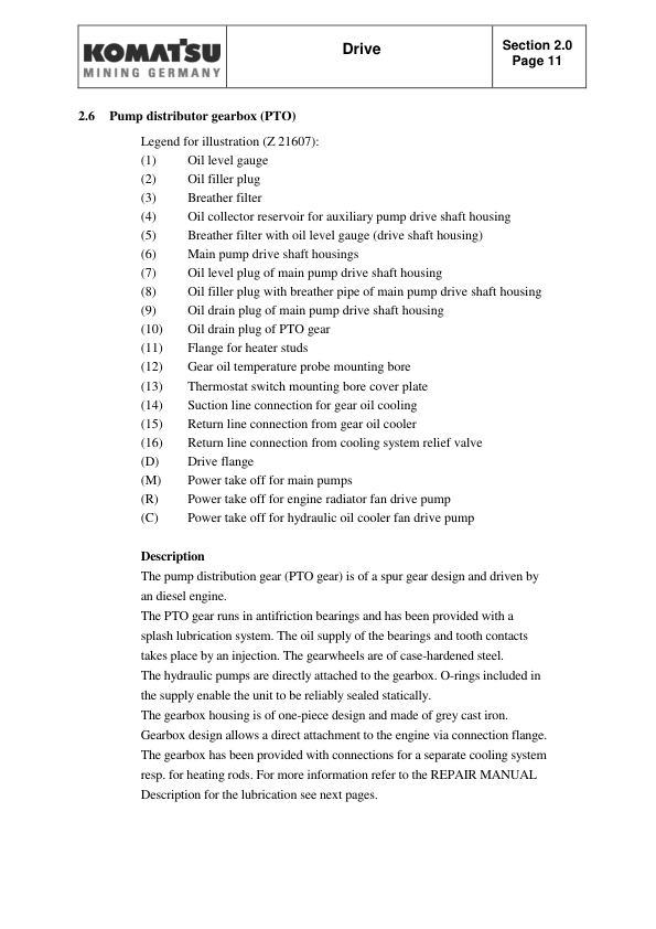 Komatsu PC4000-6 Mining Shovel Excavator Workshop Manual SN 08152 to 08175 - Image 22
