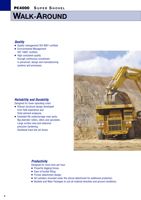 Komatsu PC4000-6 Mining Shovel Excavator Workshop Manual SN 08199 and UP - Image 17