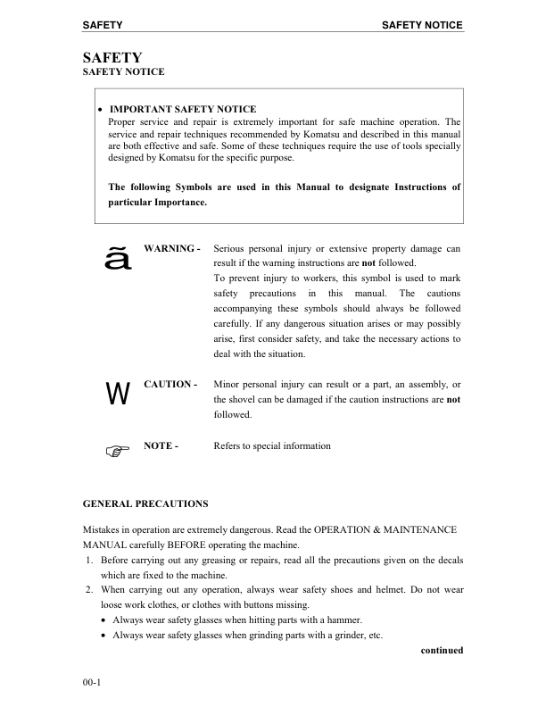 Komatsu PC4000-6 Mining Shovel Excavator Workshop Manual SN 8155 and UP - Image 7