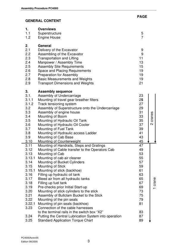 Komatsu PC4000 Mining Shovel Excavator Field Assembly Manual - Image 7
