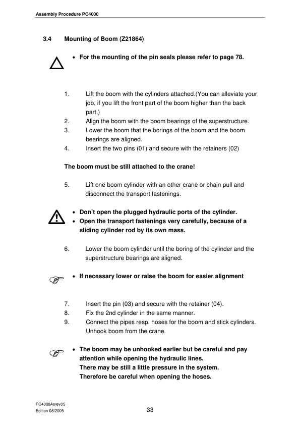 Komatsu PC4000 Mining Shovel Excavator Field Assembly Manual - Image 14