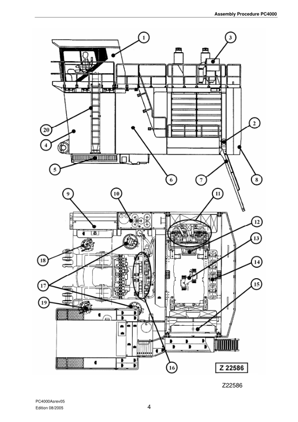 Komatsu PC4000 Mining Shovel Excavator Field Assembly Manual - Image 8