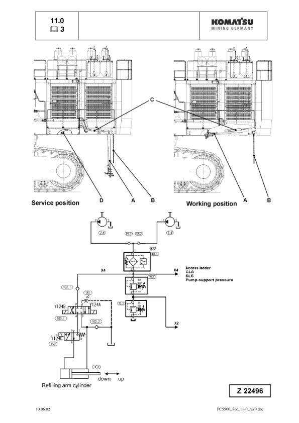 Komatsu PC5500-6 Mining Shovel Excavator Service Manual SN 15014 and UP - Image 24